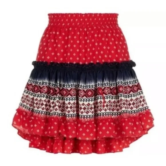 Misa Los Angeles Tania Ruffled Mini Skirt - Picture 1 of 8